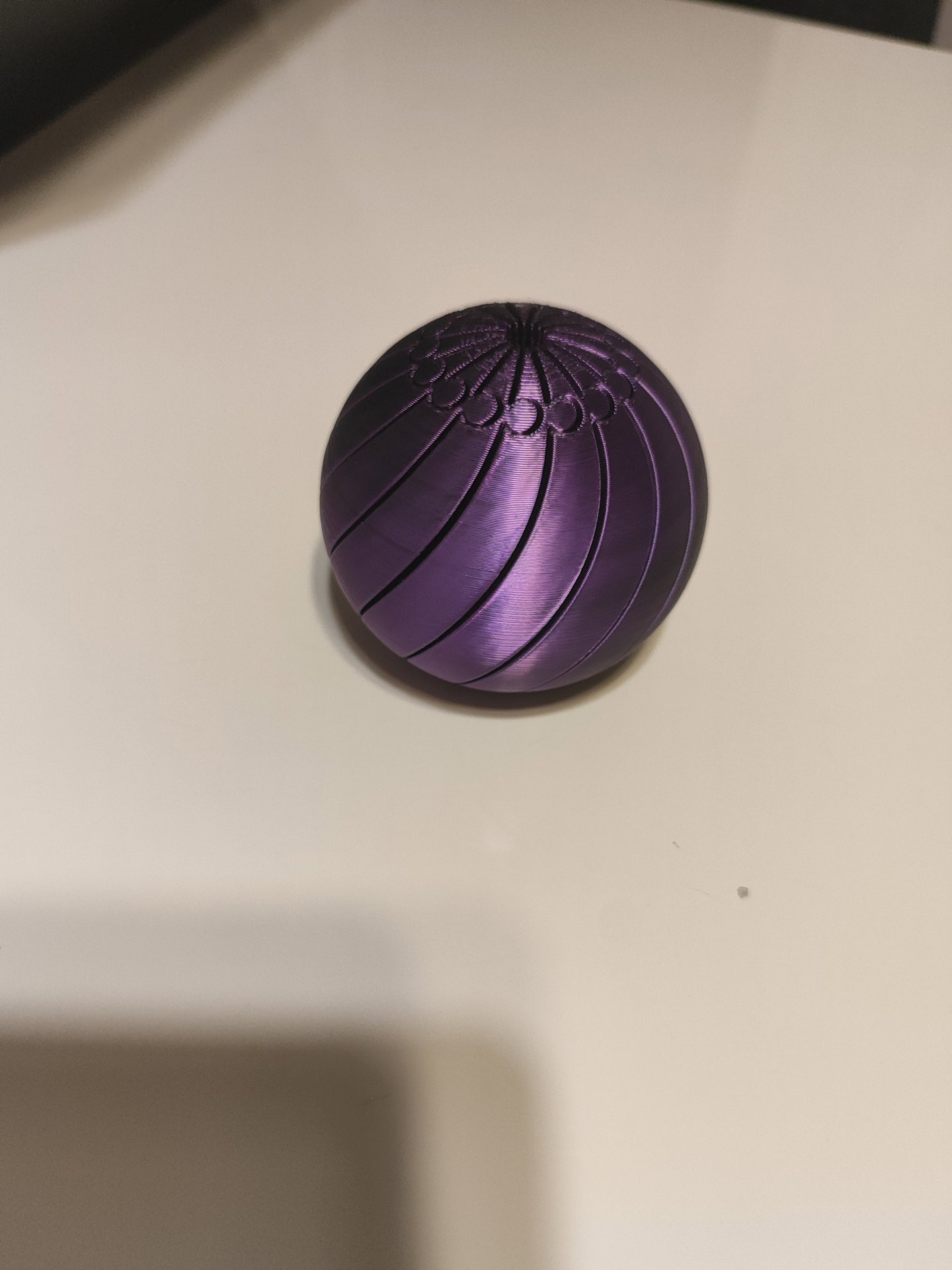 A 3D printed ball that can transform.